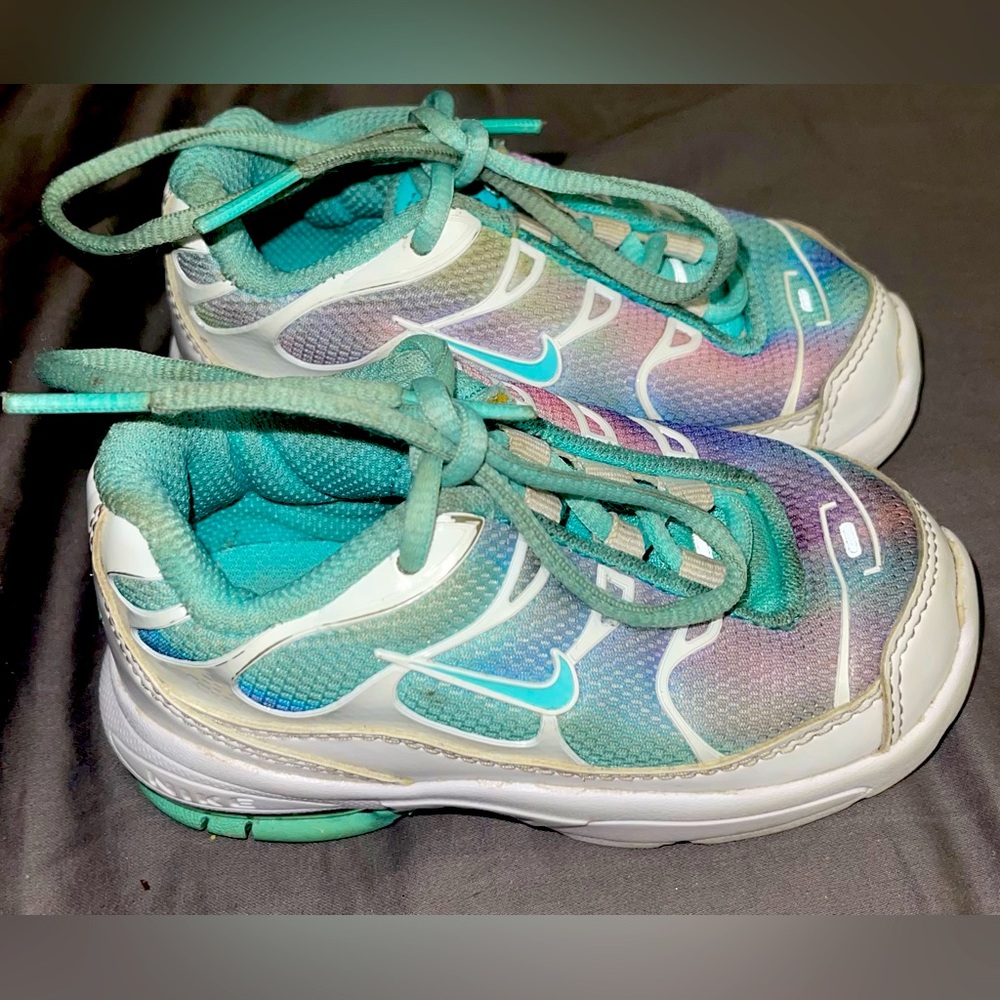 Nike Little AirMax Plus Light Aqua 6c